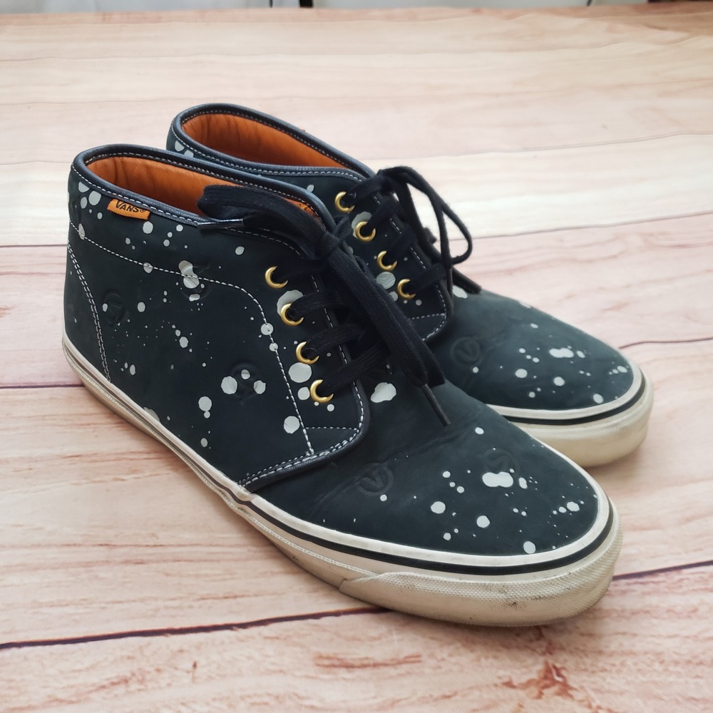 Vans LQQK Studio Epoch Sport LX‎ Sneakers Mens 11.5 Black White Splatter Z3